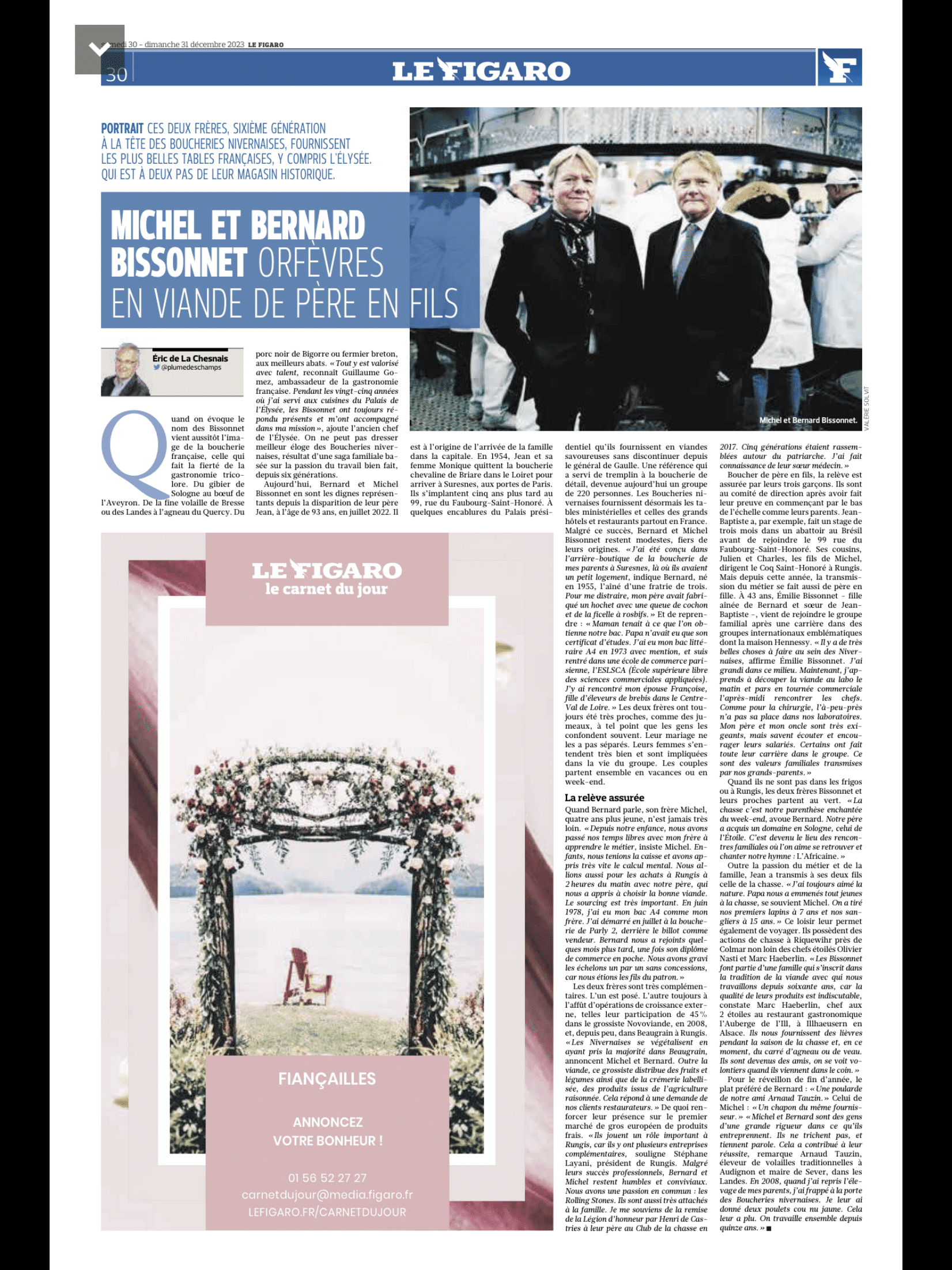FIGARO QUOTIDIEN - PORTRAIT